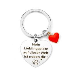 Hoosmoon Schlüsselanhänger Valentinstag Partner Geschenk für Ihn Sie Männer Frau, Couple Geschenk Schlüsselanhänger Weihnachten Geburtstag,Geschenk für Paare,Geschenk für Freund Freundin Jahrestag von Hoosmoon