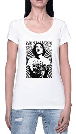 Placebo Every You Every Me Damen T-Shirt Weißer Rundhals Leichtes Lässiges Kurzarm Women's White Crew Neck Casual Short Sleeves von Hopestly