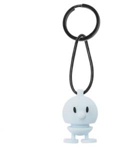 Hoptimist Schlüsselanhänger, Schlüsselring mit Bumble Silikon, Tolles Geschenk für Frauen, Männer und Kinder, Höhe 3 cm, Blau von Hoptimist