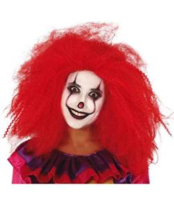 Langhaarige Rote Clownsperücke als Kostümaccessoire für Karneval und Halloween von Horror-Shop
