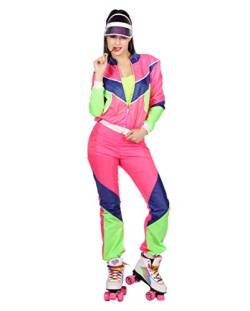 Horror-Shop Trainingsanzug Damenkostüm im 80er Jahre Stil für Karneval 40 von Horror-Shop