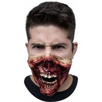 Horror-Shop Zombie-Kostüm Halloween Halbmaske aus Latex mit Zombie Kiefer von Horror-Shop