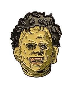 Leatherface Emaille Anstecker als Geschenkidee für Horror-Fans von Horror-Shop