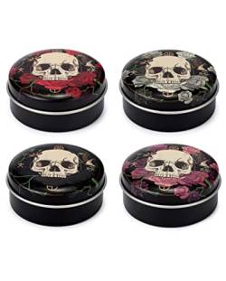 Skulls & Roses Lippenbalsam in Metall 1 Döschen von Horror-Shop