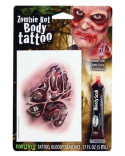 Zombie Rot SFX Tattoo als Halloween Schminke von Horror-Shop