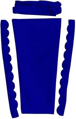 Hoseirty Damen Chiffon Korsett Kit Reißverschluss Ersatz verstellbare Passform Korsett Rückseite Kit für formelle Abschlussball Brautjungfer Kleid, königsblau, 48 von Hoseirty