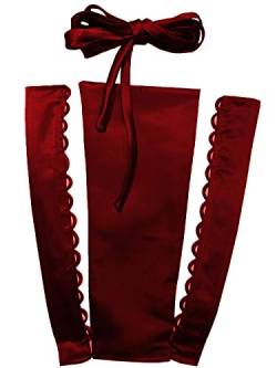 Hoseirty Damen Hochzeitskleid Korsett Kit Reißverschluss Ersatz Verstellbare Passform Korsett Rücken Kit für formelle Abschlussbälle, dunkelrot, 48 von Hoseirty