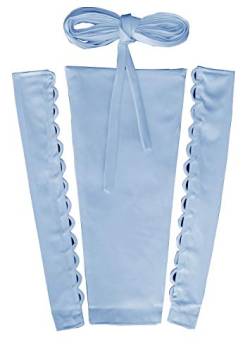 Hoseirty Damen Hochzeitskleid Korsett Kit Reißverschluss Ersatz Verstellbare Passform Korsett Rücken Kit für formelle Abschlussbälle, hellblau, 44 von Hoseirty