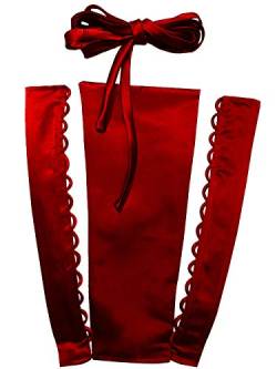 Hoseirty Damen Hochzeitskleid Korsett Kit Reißverschluss Ersatz Verstellbare Passform Korsett Rücken Kit für formelle Abschlussbälle, rot, 44 von Hoseirty