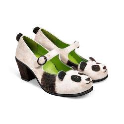 Hot Chocolate Design Chocolaticas Damen Mary Jane Mid Heels Pumps, Panda, 41 EU von Hot Chocolate Design