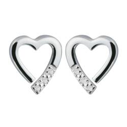 Hot Diamonds DE110 Damen-Ohrringe Ohrstecker Silber mit Diamanten Romantic von Hot Diamonds