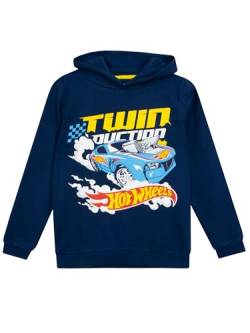 Hot Wheels Kapuzenpullover | Kapuzenpullover Für Jungen | Hoodie Kinder | Blau | 104 von Hot Wheels