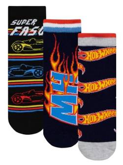 Hot Wheels Socken | Socken für Kinder | Multipack Socken | Schwarz | 24-26cm von Hot Wheels