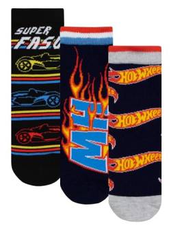Hot Wheels Socken | Socken für Kinder | Multipack Socken | Schwarz | 27-30cm von Hot Wheels