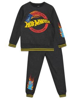 Hot Wheels Sweatshirt und Jogginghose Set | Set aus Sweatshirt und Jogginghose für Jungen | Kinder Kleidung für Jungen | Im Alter von 3 bis 13 Jahren | Grau 140 von Hot Wheels