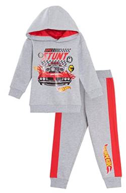 Hot Wheels Trainingsanzug Jogger Set Hoodie & Jogginghose für Kinder (Jungen) Baumwolle, 2 Stück, Grau, 9-10 Jahre von Hot Wheels