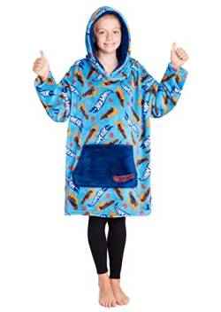 Hot Wheels Übergroße Kapuzenpullover Kinder Jungen und Mädchen Oversized Hoodie Blanket von Hot Wheels