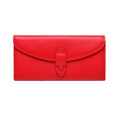 HotcoS Damenhandtaschen, Geldscheinklammern, Business-Geldbörsen, Abendtaschen, Geldbörsen, Kartenetuis aus echtem Leder (Color : Red) von HotcoS