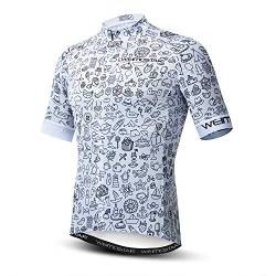 Herren Radtrikot Sets Kurzarm Ärmellos Fahrrad Trikots Anzüge MTB Shirts Top Shorts Racing Fahrradbekleidung, Cd6110, L Brust 96/102 cm von Hotlion