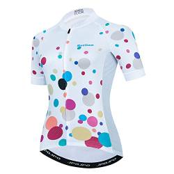 Hotlion Damen Radtrikot Kurzarm Fahrradshirt MTB Fahrradbekleidung, HT2013-SJ, M von Hotlion