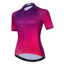 Hotlion Damen Radtrikot Kurzarm Fahrradshirt MTB Fahrradbekleidung, HT2017-SJ, Small von Hotlion