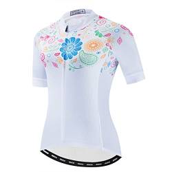 Hotlion Damen Radtrikot Sommer Kurzarm Fahrradshirt Atmungsaktiv Fahrradjacke, Ccf2295, Small von Hotlion