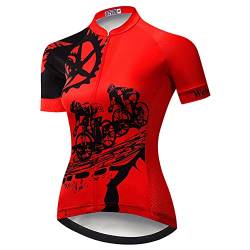 Hotlion Damen Radtrikot Tops Sommer Bike Shirt Kurzarm Fahrradbekleidung CD5731 von Hotlion