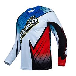 Hotlion Herren Motocross-Trikot Dirt Bike Shirt Road Off-Rod Radtrikot Langarm Racewear, A16cu9009b, 3XL von Hotlion