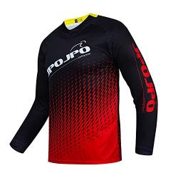 Hotlion Herren Motocross-Trikot Dirt Bike Shirt Road Off-Rod Radtrikot Langarm Racewear, Cu9010r, L von Hotlion