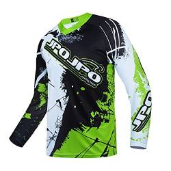 Hotlion Herren Motocross-Trikot Dirt Bike Shirt Road Off-Rod Radtrikot Langarm Racewear, Cu9011g, XL von Hotlion