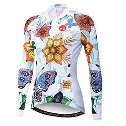 Hotlion Radtrikot Damen Langarm Fahrradjacke Pro Team Bike Bekleidung Tops CD5L von Hotlion