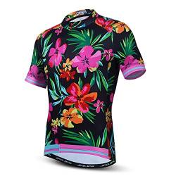 Radtrikot Herren MTB Trikot Rennrad Shirts Sommer Kurzarm Fahrradbekleidung, Cu5037, XL von Hotlion