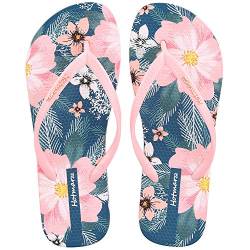 Hotmarzz Damen Flip Flops Zehentrenner Größe 35, Blütenrosa von Hotmarzz