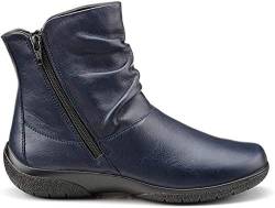 Hotter Whisper, Damen Kurzschaft Schlupfstiefel, Blau (Navy 30), 37 EU (4 UK) von Hotter