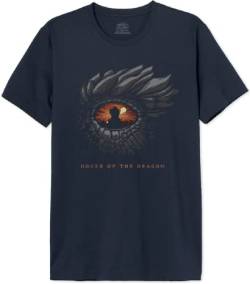 House Of the Dragon Herren Mehoftdts002 T-Shirt, Marineblau, L von House Of the Dragon