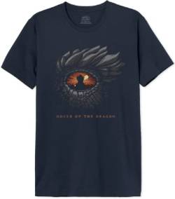 House Of the Dragon Herren Mehoftdts002 T-Shirt, Marineblau, XXL von House Of the Dragon