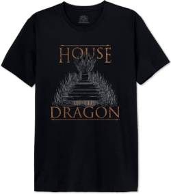 House Of the Dragon Herren Mehoftdts003 T-Shirt, Schwarz, 56 von House Of the Dragon