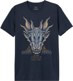 House Of the Dragon Herren Mehoftdts008 T-Shirt, Marineblau, L von House Of the Dragon