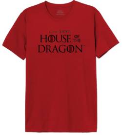 House Of the Dragon Herren Mehoftdts012 T-Shirt, rot, L von House Of the Dragon