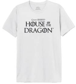 House Of the Dragon Herren Mehoftdts012 T-Shirt, weiß, M von House Of the Dragon