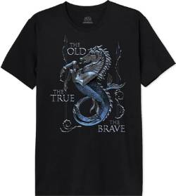 House Of the Dragon Herren Mehoftdts013 T-Shirt, Schwarz, L von House Of the Dragon