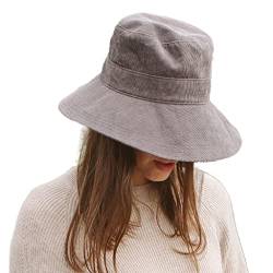 House of Ord Cape Town Gabi Bucket Damenhüte Winter Bucket Hat Faltbar Herbst Hut Damen - Größe: S/56cm Farbe: Grau von House of Ord Cape Town