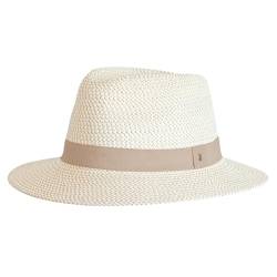 House of Ord Cape Town Lionel Trilby | Damen Herren Sonnenhut UV Schutz UPF50+ Knautscherbeständig Unisex Beige/Weiß M/58cm von House of Ord Cape Town