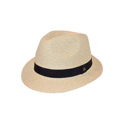 House of Ord Cape Town Resort Trilby | Herren Trilby Fedora Hut Strohhut Sonnenhut Damen Unisex Faltbar Kopfumfang einstellbar Beige L/61cm von House of Ord Cape Town