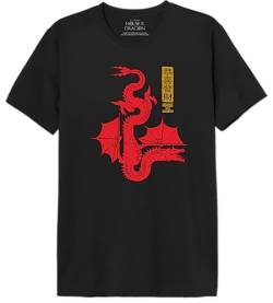 House of the Dragon Herren Mehoftdts022 T-Shirt, Schwarz, 56 von House of the Dragon