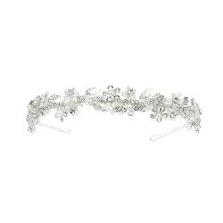 Housoutil 1Stk Braut Foto handgemachte Mori Blumen Stirnband Bühnenaufführung Kopfschmuck Kristall Haarschmuck Brauthaarzubeh?r Strass Stirnband hair accessories for girls brauthaatschmuck von Housoutil