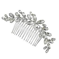 Housoutil 1Stk Brautkamm hochzeitsdeko braut haarkamm kristall haar seitenkamm Tiara Kopfbedeckungen aus Strass für die Braut Hochzeit Haarkamm Pferdeauge schmücken Bankett von Housoutil