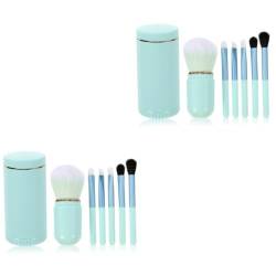 Housoutil 2 Sätze Make-up-pinsel-set Bilden Frauen Schönheitszubehör Geschmeidiger Make-up-pinsel Pinsel Für Make-up Lippenbürste Puderapplikator Make-up Pinsel Mädchen Wolle Fräulein Pulver von Housoutil