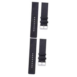 Housoutil 2 Stk Ersatzband Ansehen Lederriemen Herrenbands Nylon-uhrenarmband Nylonband Für Uhrenarmbänder Aus Leder Uhrenarmbänder Für Herrenuhren Canvas-armband Zubehör Anschauen Mann von Housoutil