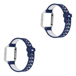 Housoutil 2St intelligentes Uhrenarmband Handgelenksband Frauenbands Bänder für Frauen Silikon Ersatzband uhrenarmbänder Ersatzarmband Smartwatch-Armband zweifarbig Gurt Kombination lodern von Housoutil